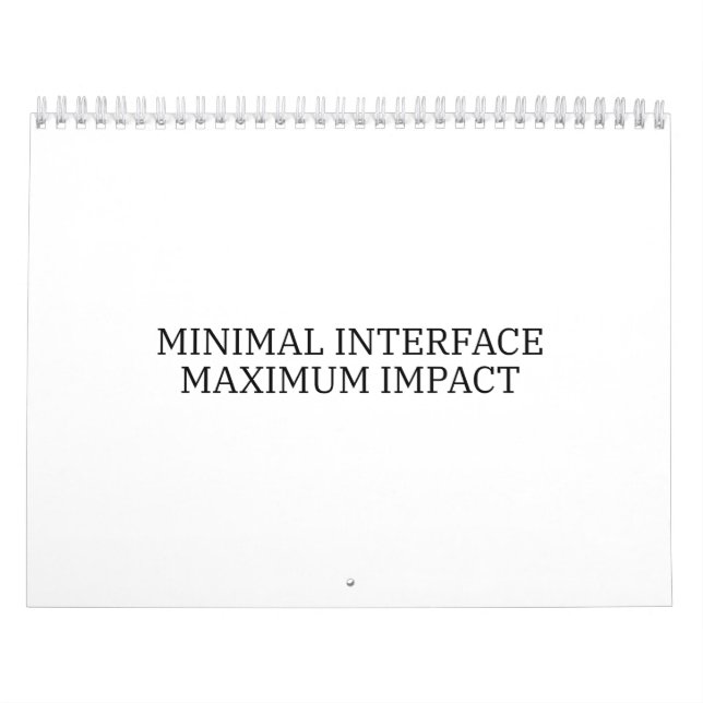 Calendario Yearly Architecture | Minimal Interface Visual  (Tapa)