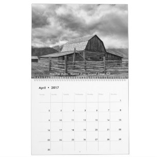 Calendario Yellowstone, el Tetons magnífico, e Idaho