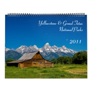 Calendario Yellowstone y parque nacional magnífico 2011 de