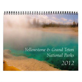 Calendario Yellowstone y parques nacionales magníficos 2012