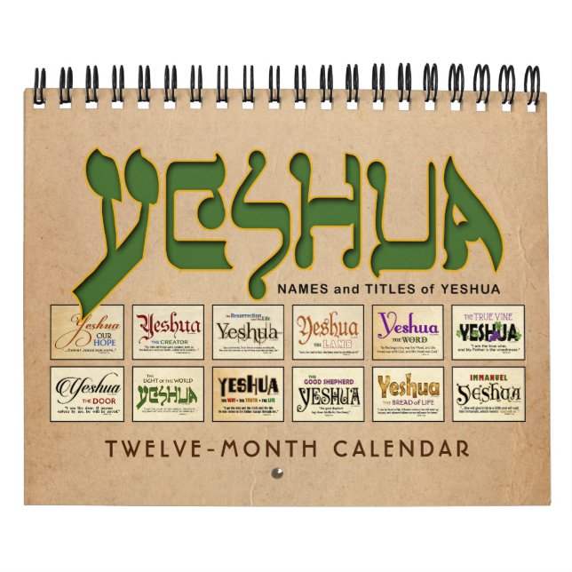 Calendario Yeshua Jesús mesiánico (Tapa)