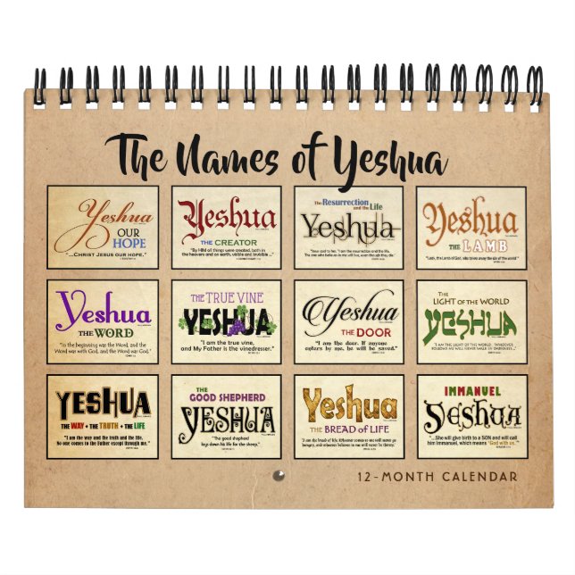 Calendario Yeshua Jesús mesiánico (Tapa)
