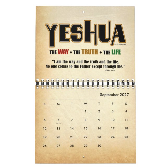 Calendario Yeshua Jesús Messiánico (Sep 2027)