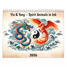 Calendario Yin & Yang – Spirit Animals in Ink
