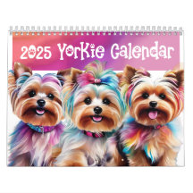 Calendario Yorkie de 2025