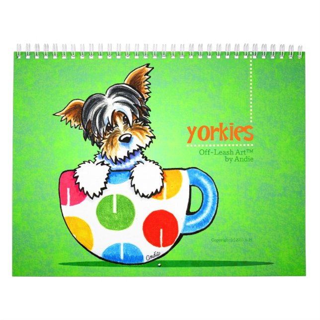 Calendario Yorkies Yorkshire Terriers Off Leash Art™ Vol 1 (Tapa)