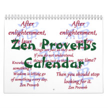 Calendario Zen Proverbs