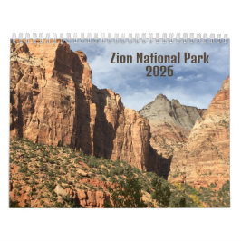 Calendario Zion National Park Photographic 2026 Calendar