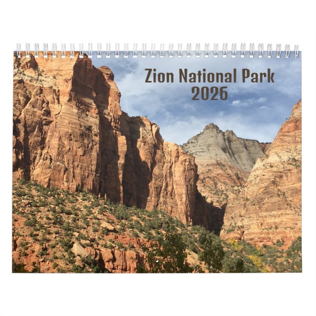 Calendario Zion National Park Photographic 2026 Calendar (Tapa)