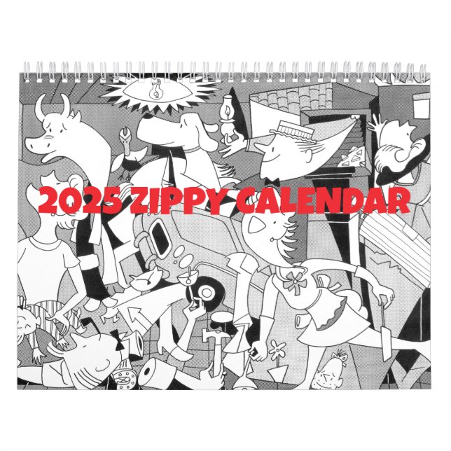 Calendario Zippy 2025 por Bill Griffith (Tapa)