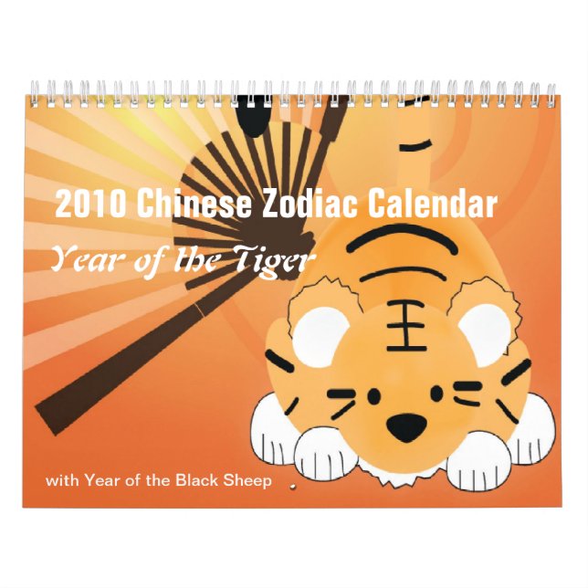 Calendario Zodiaco Chino 2010 - Año del Tigre2 (Tapa)