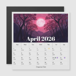 Calendario Zodíaco de Fases Lunares de 13 Meses de