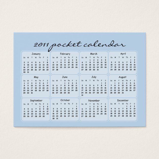 Calendarios de bolsillo de rama de floración rosa  (Frente)