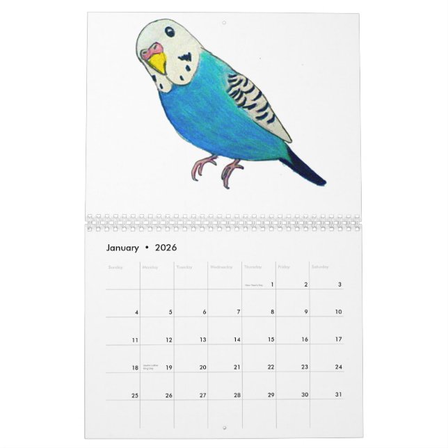 Calendarios de Budgies (Jan 2026)
