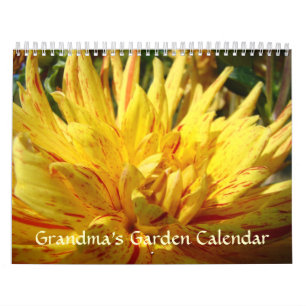 CALENDARIOS DE DALIAS FLORES El jardín de la abuel
