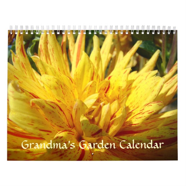 CALENDARIOS DE DALIAS FLORES El jardín de la abuel (Tapa)