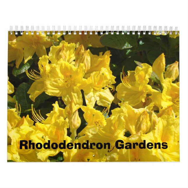 Calendarios de Jardines de Rhododendron Fotografía (Tapa)
