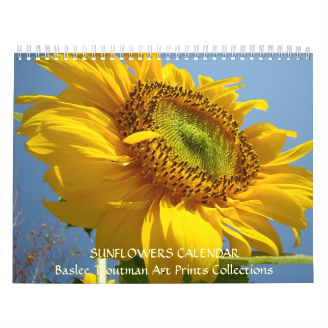 Calendarios de paisajes naturales Flor solar giras (Tapa)
