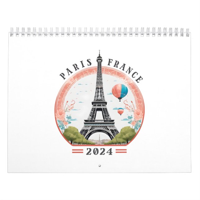 Calendarios de París Francia 2024, París Francia 2 (Tapa)