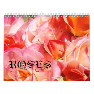 Calendarios de rosas personalizados Calendario flo