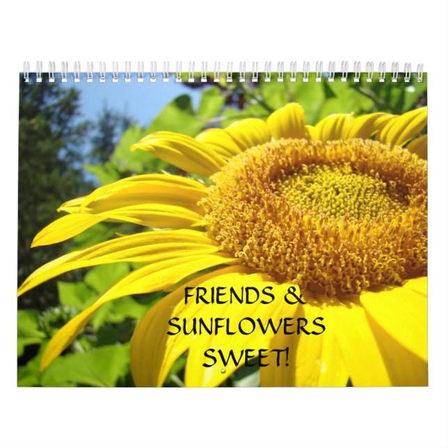 CALENDARIOS FLORES DE GIRASOL Calendario de Regalo (Tapa)