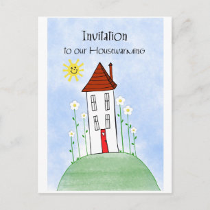 calentamiento del hogar de invitación