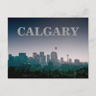 Calgary con postal de globos
