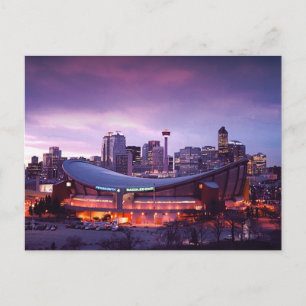 Calgary durante la tarjeta postal del atardecer
