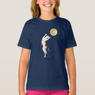 Calico Cat Moon bailando camiseta