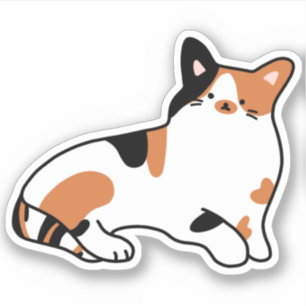 Calico Cat Pegatina