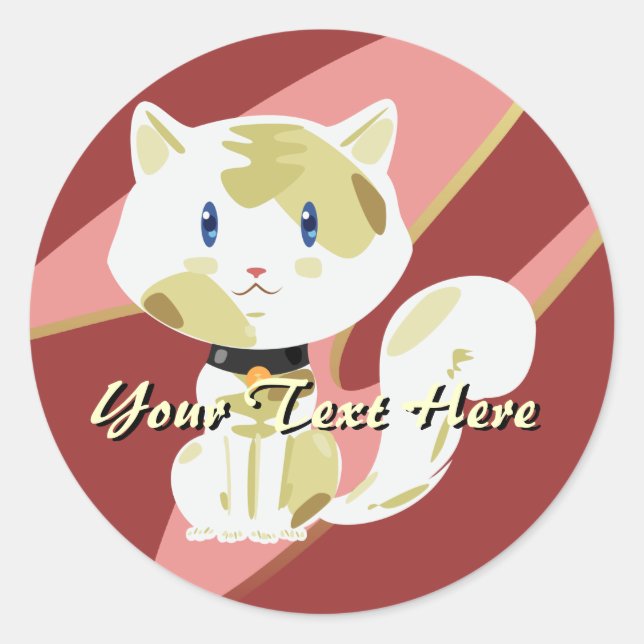 Calico Cat Pegatinas (Anverso)