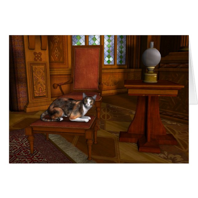 Calico resting (Anverso (Horizontal))