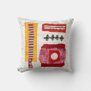 Cálido aquí Cojín decorativo - Resumen de arte