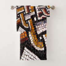 Cálido Mosaico de Tile Romano Tono de Otoño