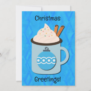 Cálido Mug Navidad Saludos Tarjeta de vacaciones p