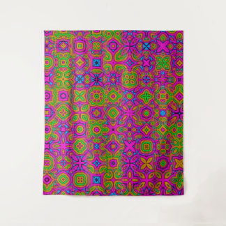Calidoscopio de neón | Tapiz de pared abstracto