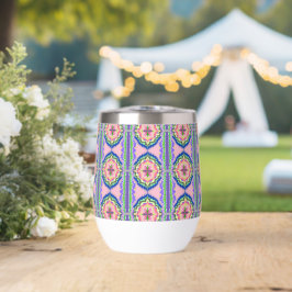 Calidoscopio Floral Vibrante: Mandala Rosa y Esmer