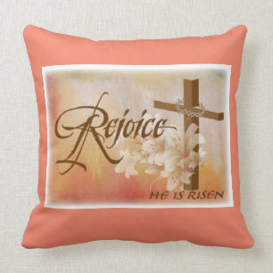 Califique un Cojín decorativo 20x20/Rejoice del