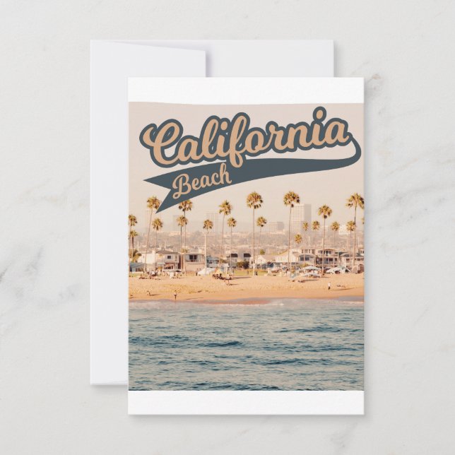 California Beach, Los Angeles, voyage,  (Anverso)