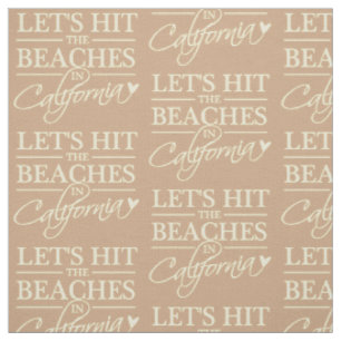 CALIFORNIA BEACHES tela de color personalizado