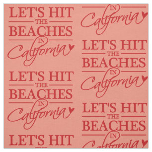 CALIFORNIA BEACHES tela de color personalizado