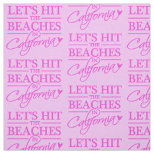 CALIFORNIA BEACHES tela de color personalizado