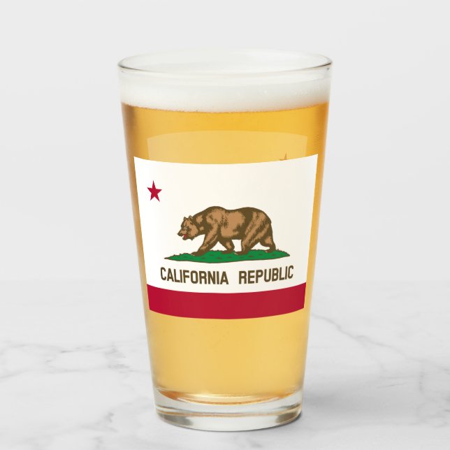 CALIFORNIA BEER GLASS (Anverso (lleno))