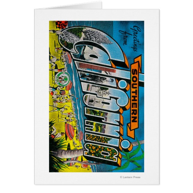 California del Sur - Escenas de letras grandes (Frente)