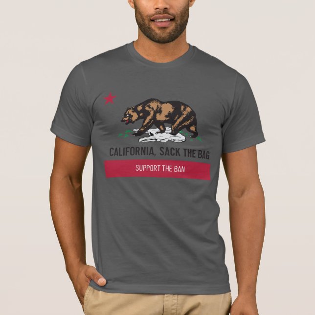 California, despide la camiseta suave del bolso (Anverso)