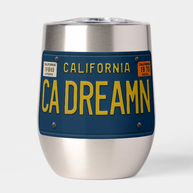 California Dreaming Retro 1969 Placa de Matrícula  (Frente)