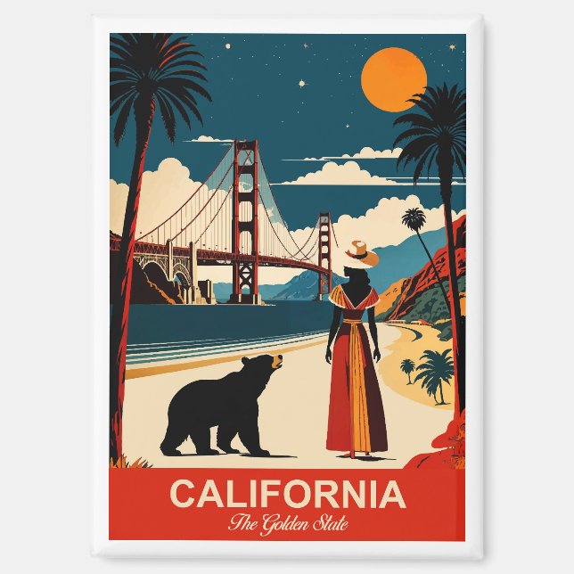 California: El imán Golden State (Anverso)