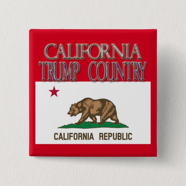 CALIFORNIA es cuadrado del botón de la campaña del (Anverso)