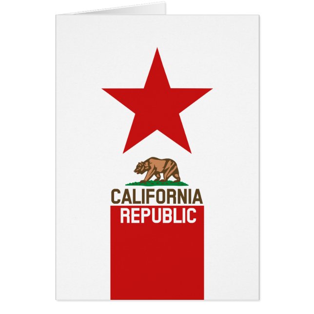 CALIFORNIA Estrella de la Bandera Estatal de la RE (Frente)