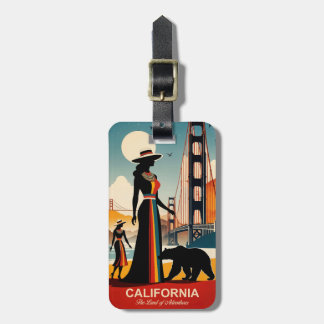California: La etiqueta de equipaje de la tierra d